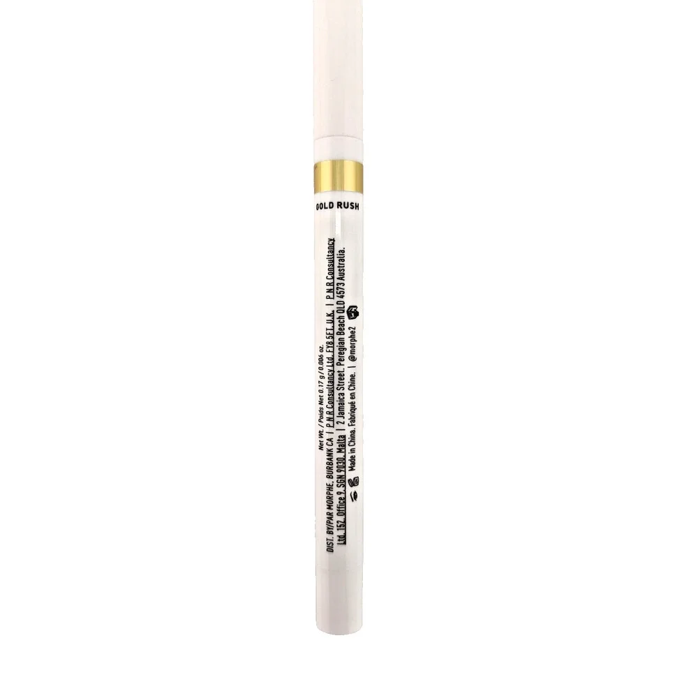 2x Morphe Gold Shimmer Gel Eyeliner w/ Built in Sharpener GOLD RUSH